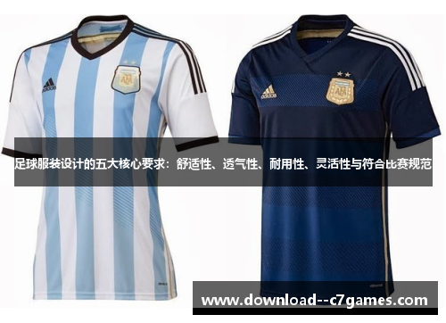 足球服装设计的五大核心要求：舒适性、透气性、耐用性、灵活性与符合比赛规范