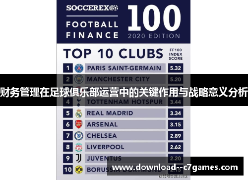 财务管理在足球俱乐部运营中的关键作用与战略意义分析 财务管理在足球俱乐部运营中的关键作用与战略意义分析
